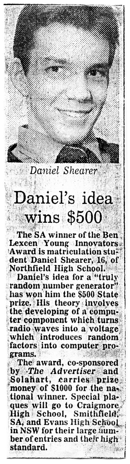 Dan&rsquo;s Random Number Generator