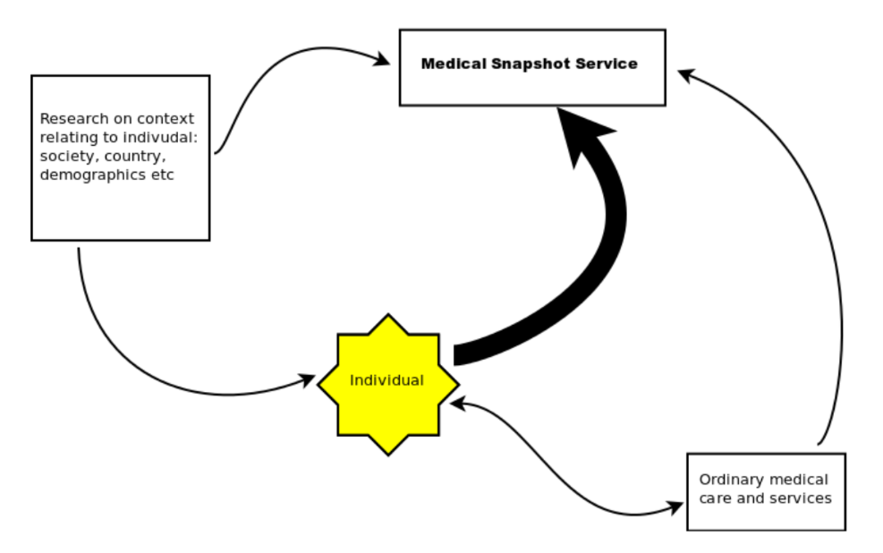 Simplified information flow in Medical Snapshot